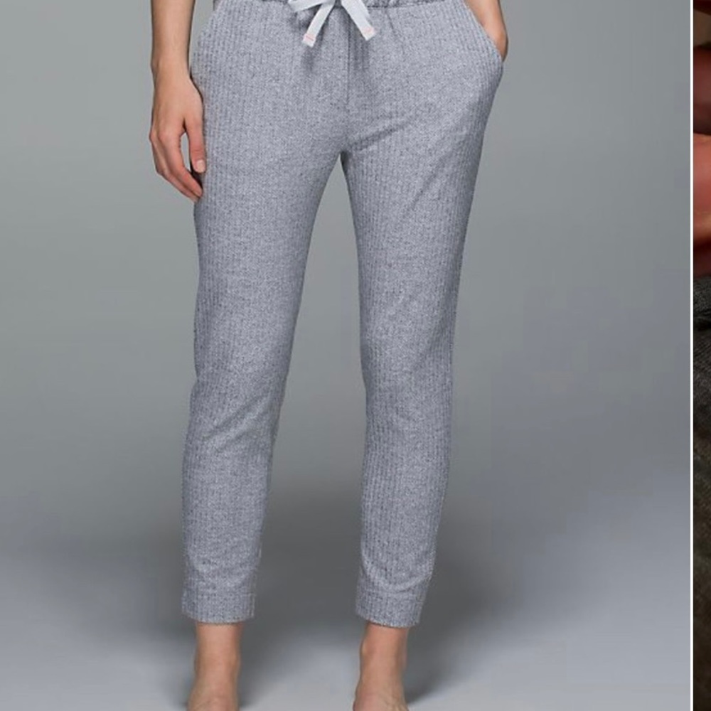 LULULEMON Jet Slim Crops Herringbone Size6